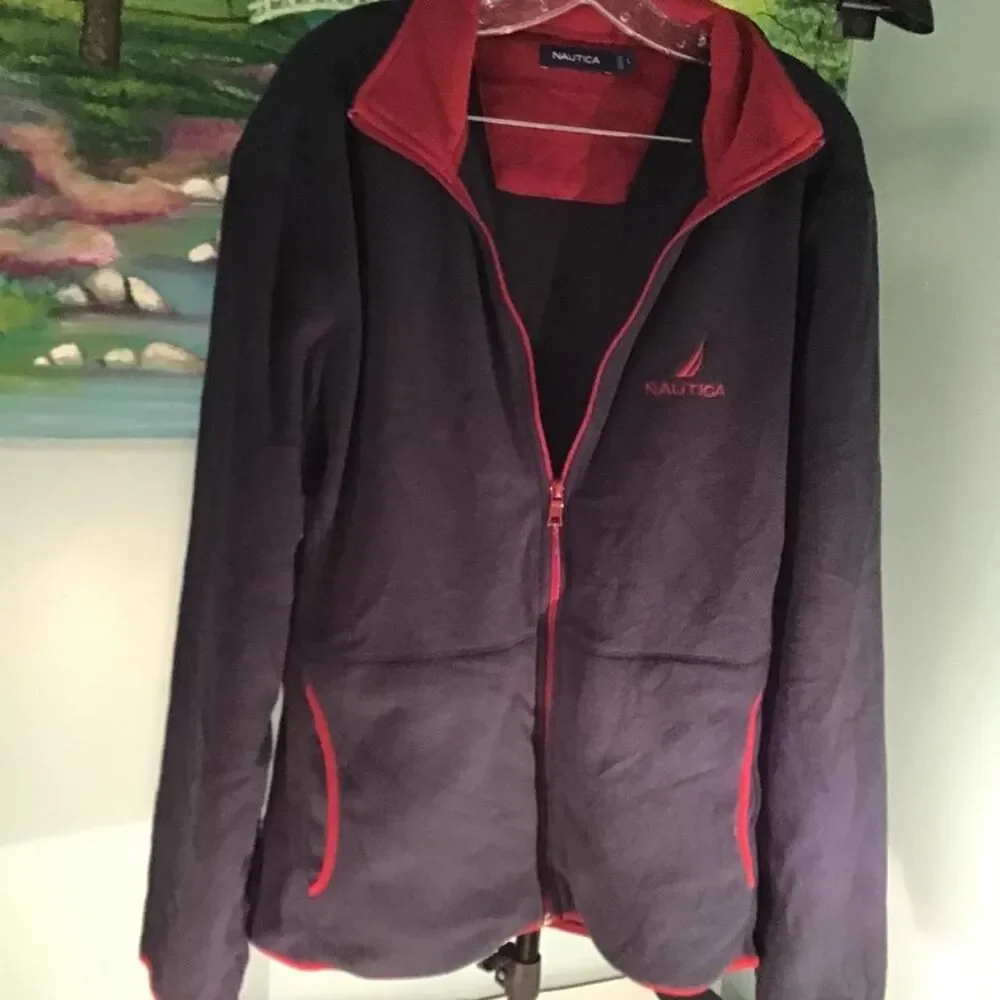 Nautica Men's Navy and Black Jacket